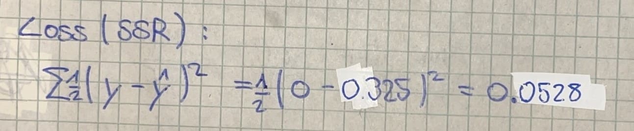 Loss Function Calculation